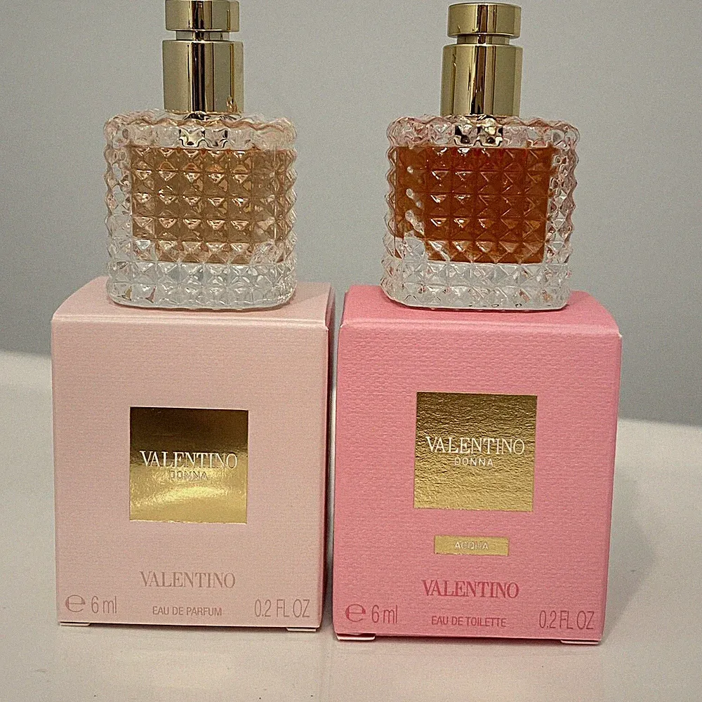 NIB Valentino Donna EDP/Donna ACQUA EDT perfume splash mini 0.2 oz~Choose scent