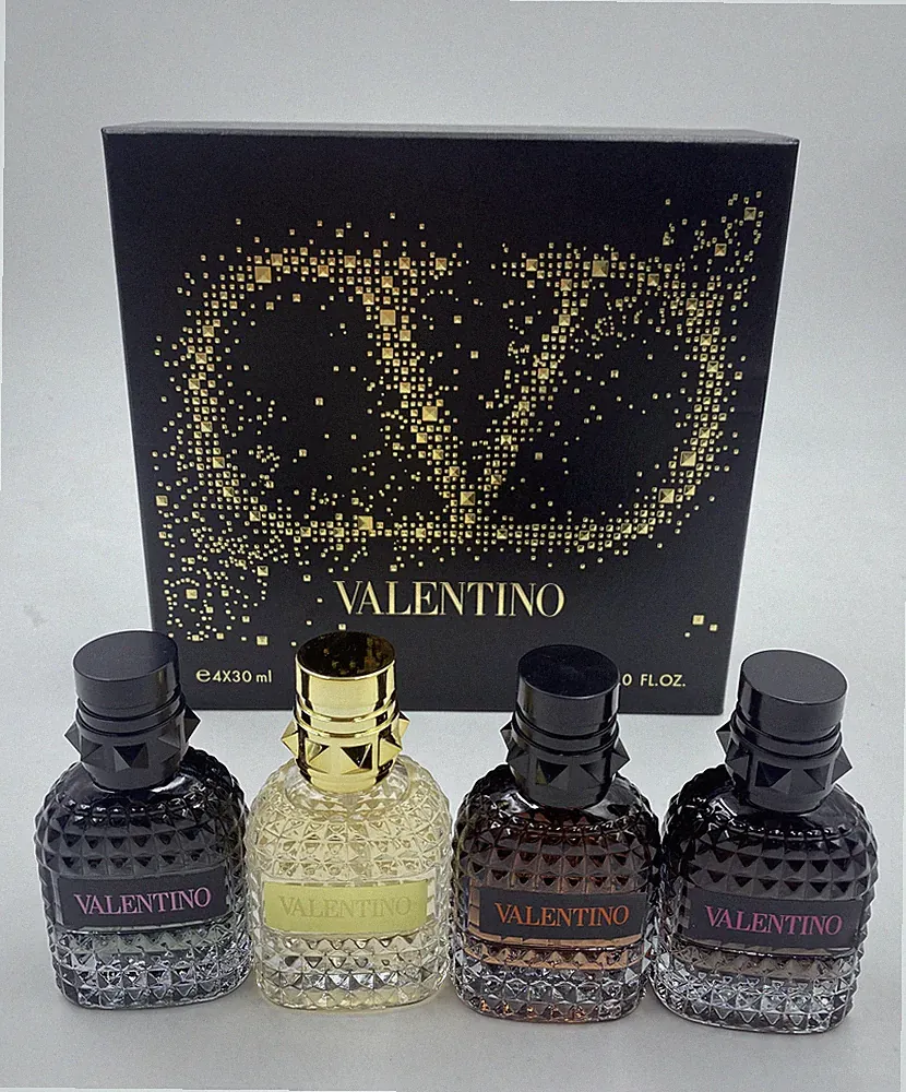 UOMO BORN IN ROMA VALENTINO EAU DE PARFUM SPRAY 1 Oz *4 FOR MEN - NEW GIFT SET