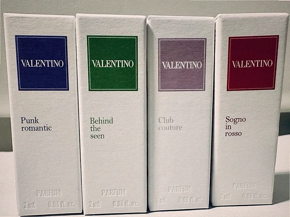 Valentino Anatomy of Dreams Parfum Spray Sample Set 4 x 2 ml Made in France