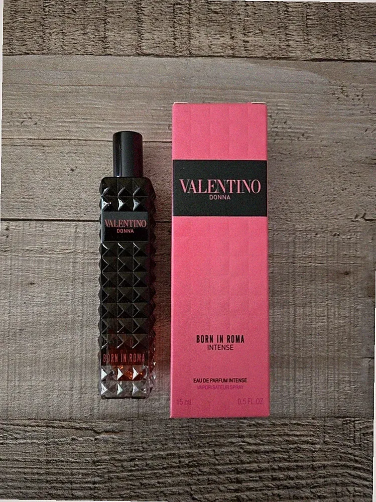 Valentino Donna BORN IN ROMA INTENSE Women Perfume 15ml EDP TRAVEL Size NIB