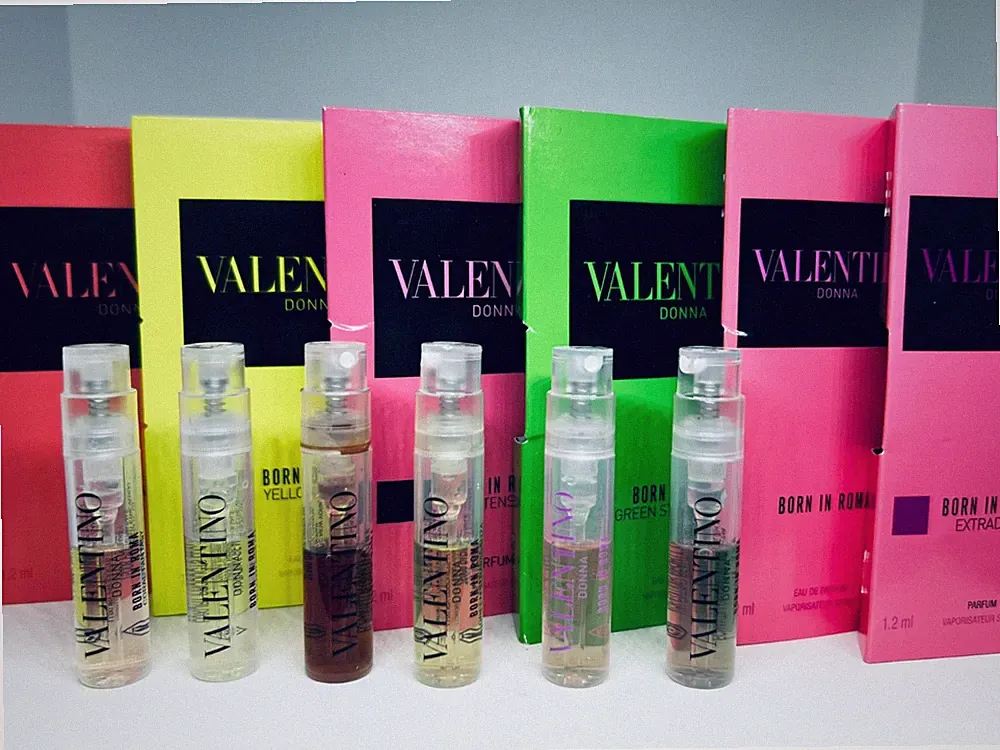 Valentino Women Perfume Collection Sample Spray Vials 6Pc Set