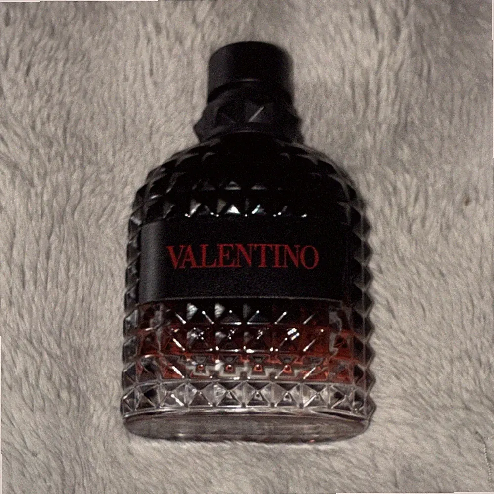 Valentino Men's Fragrance Spray Bottle Black Studded Design