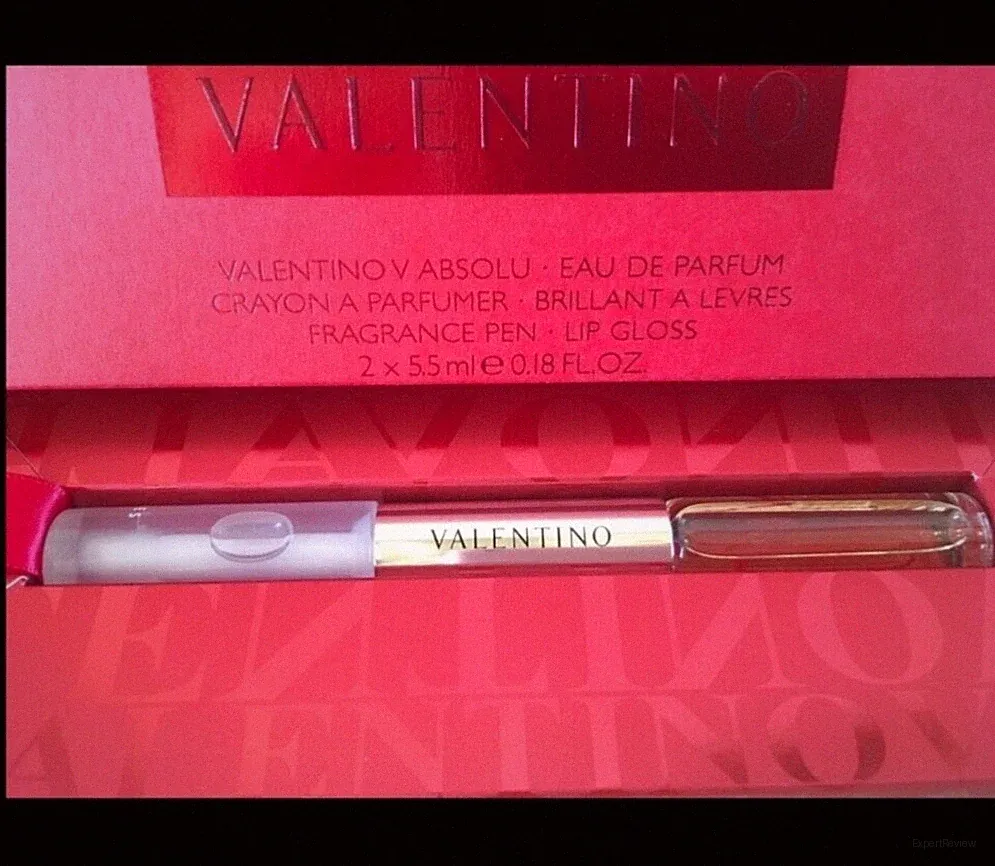 ❤️ Valentino V ABSOLU EDP Rollerball 0.18 oz + Brillant Lip Gloss 0.18 oz Rare